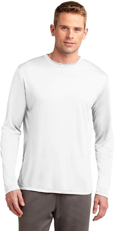 Sport-Tek Men's Long Sleeve PosiCharge Competitor M White gallery