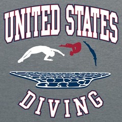 USA Diving T-Shirt – Graphite Heather