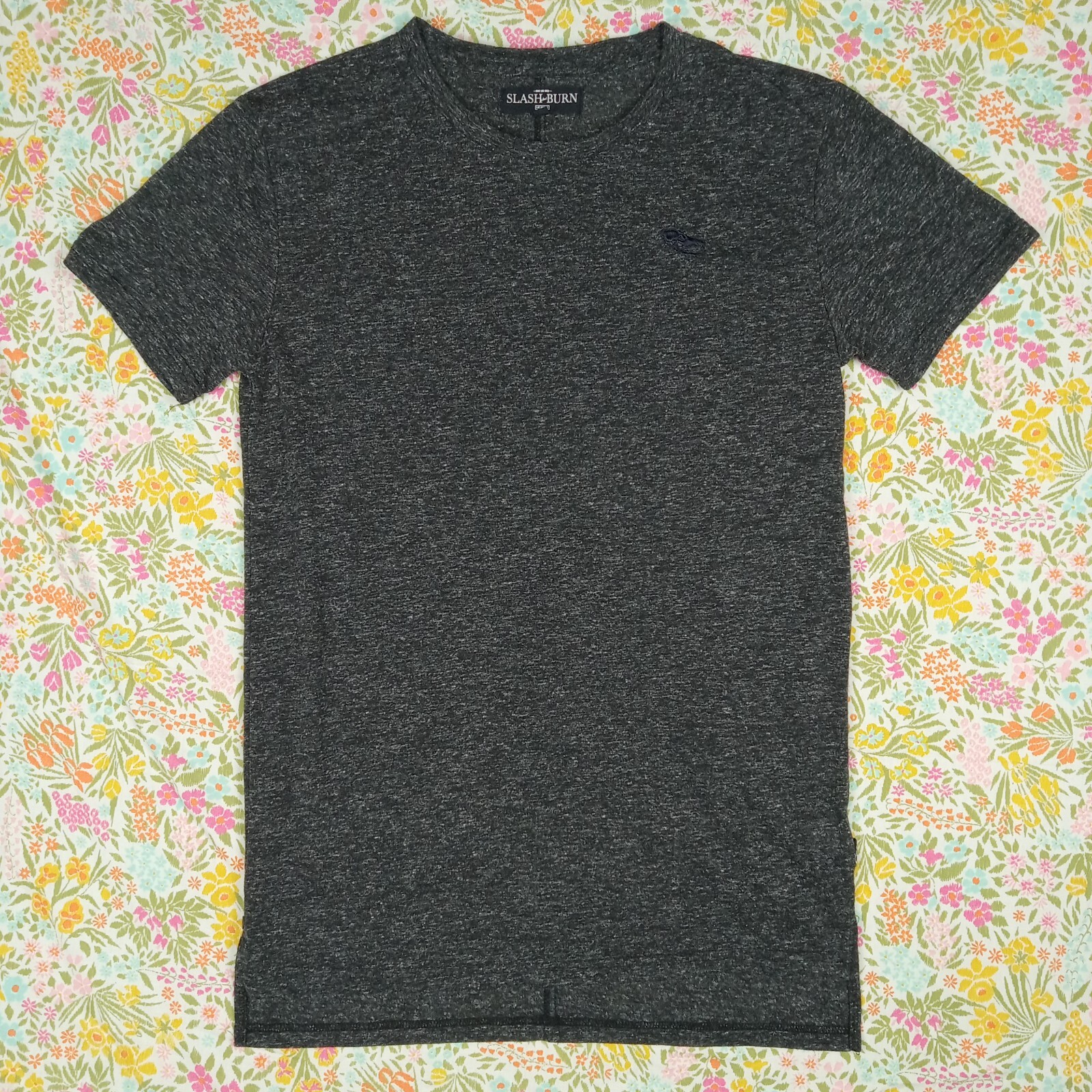 Slash & Burn T Shirt Mens Medium Dark Gray Linen Blend Los Angeles Lightweight gallery