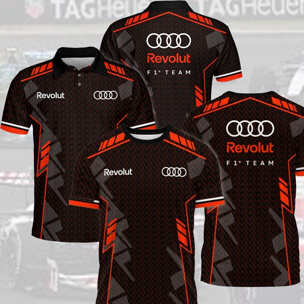 🔥NEW- Audy F1 Teamwear For Fans Polo All Over Print, Fomula 1 Racing Gift gallery