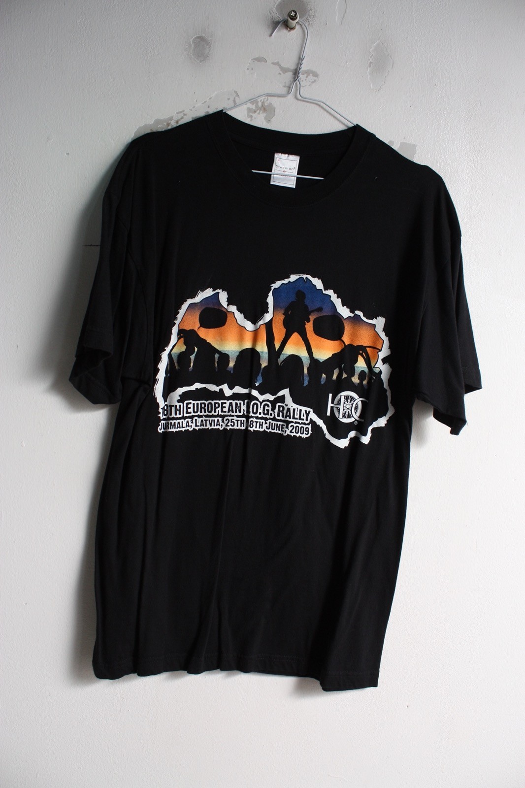 18th European HOG Rally T-Shirt Black – Size Medium M (I9)