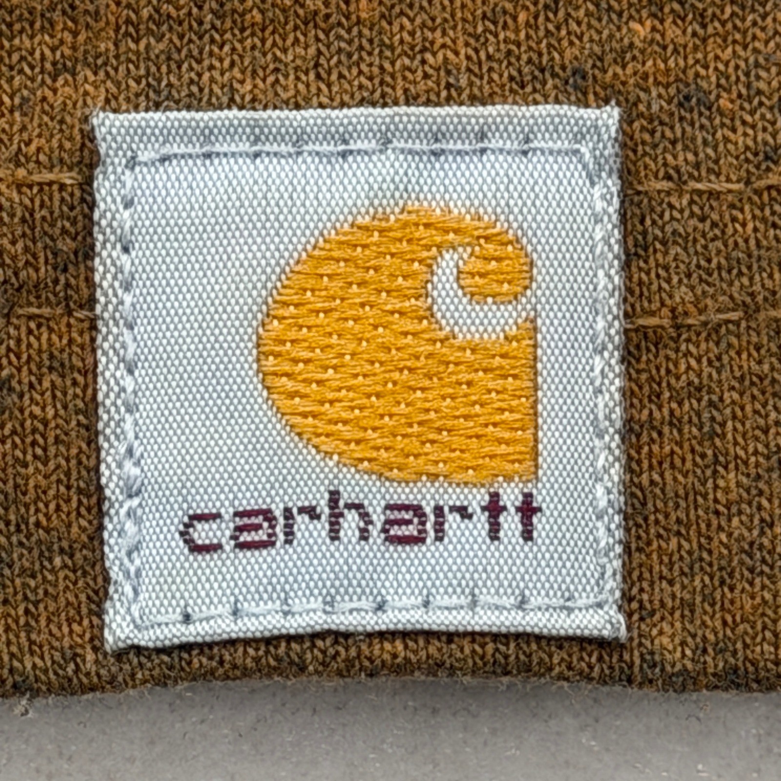 Carhartt Long Sleeve T-Shirt Mens Large Brown M Graphic Pocket Logo Tee gallery