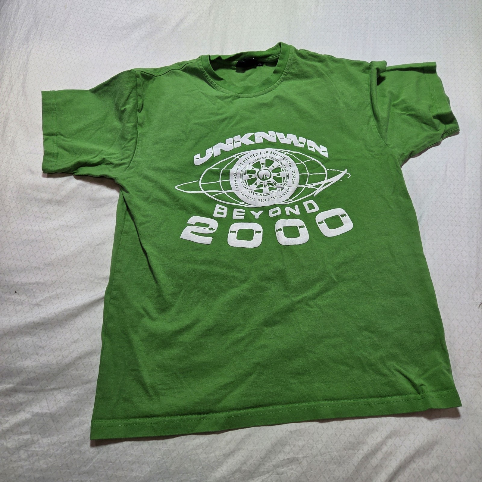 UNKNWN Beyond 2000 Graphic T Shirt Green Mens Medium Streetwear LeBron Brand gallery