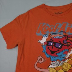 Kool-Aid Oh Yeah Graphic T Shirt Orange Skateboarding Cartoon Tee Mens Large
