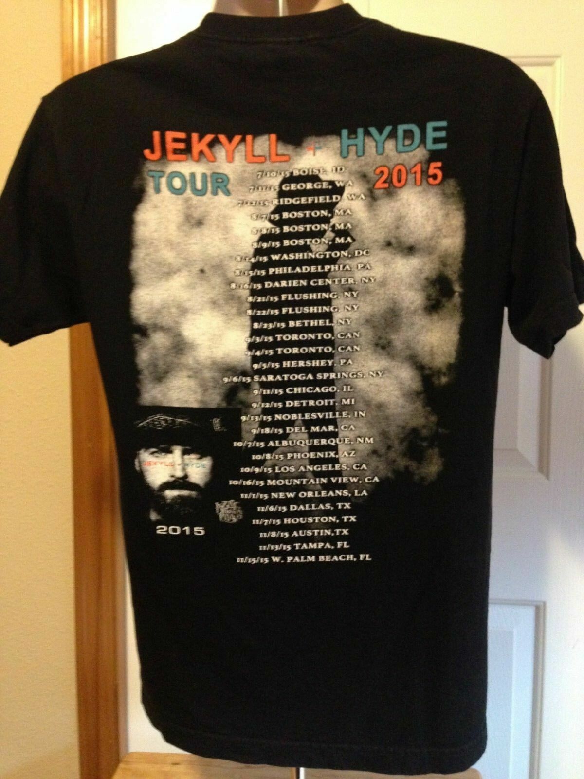2015 ZACK BROWN BANK - JEKYLL & HYDE TOUR VINTAGE T SHIRT MEDIUM gallery
