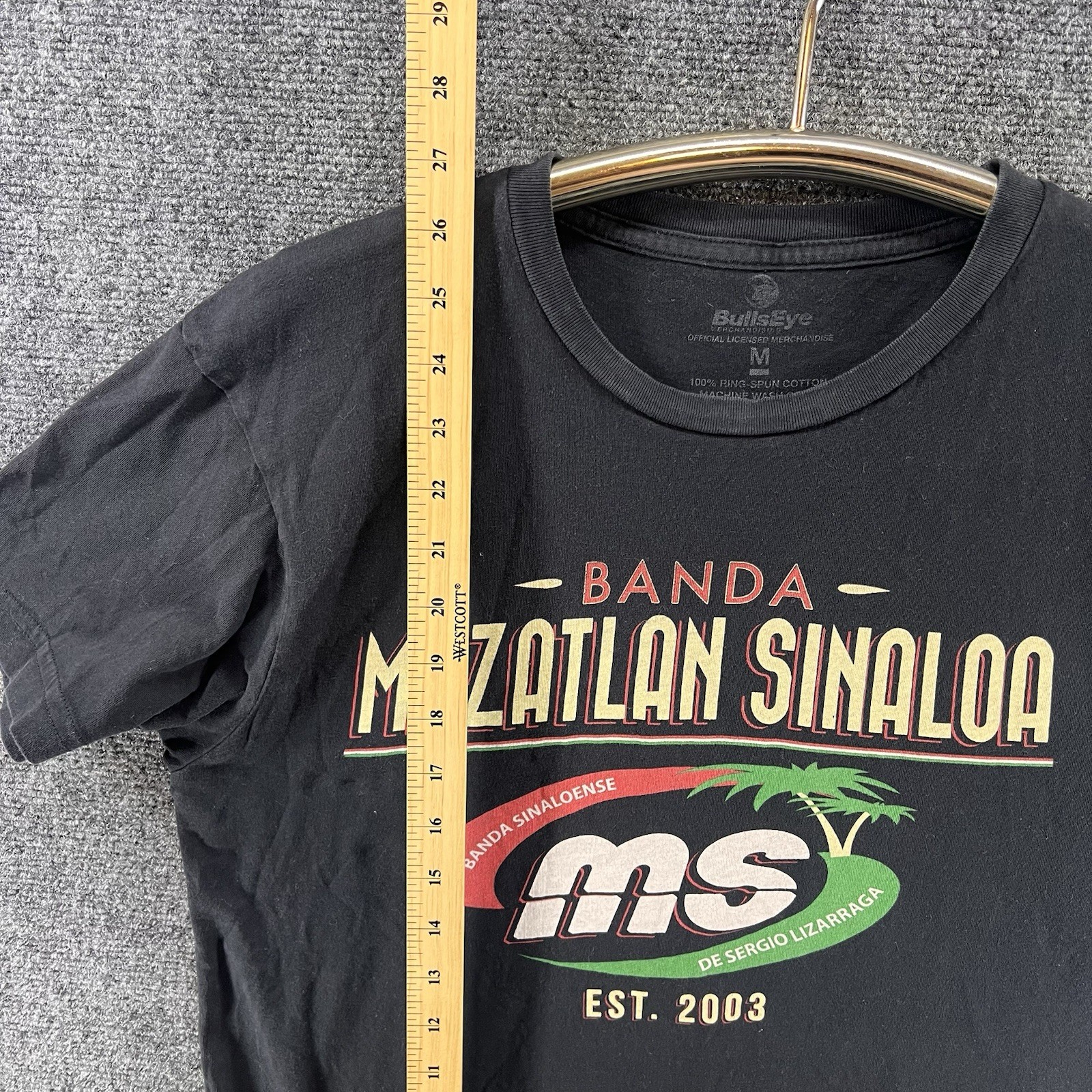 Banda Mazatlan Sinaloa MS T-Shirt Medium Black Est. 2003 Mexican Group Band Tee gallery