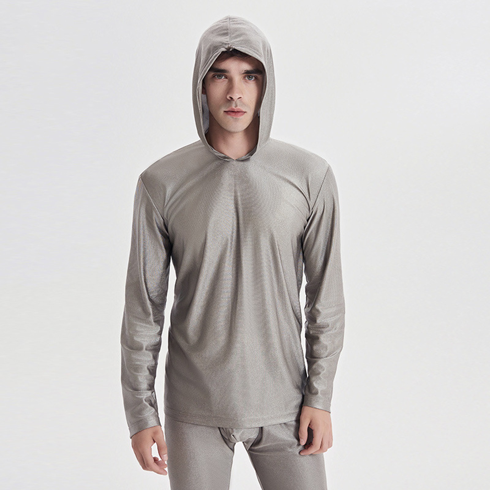 Men EMF EMI Shielding Long Sleeve Top 100% Silver Fiber Anti-Radiation Shirt gallery