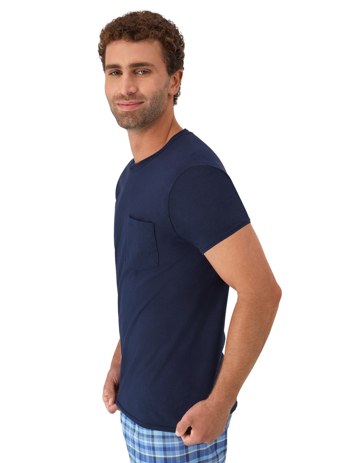 6 Pack Hanes Men's Value Pack Assorted Pocket T-Shirt Undershirts Size S - 3XL gallery