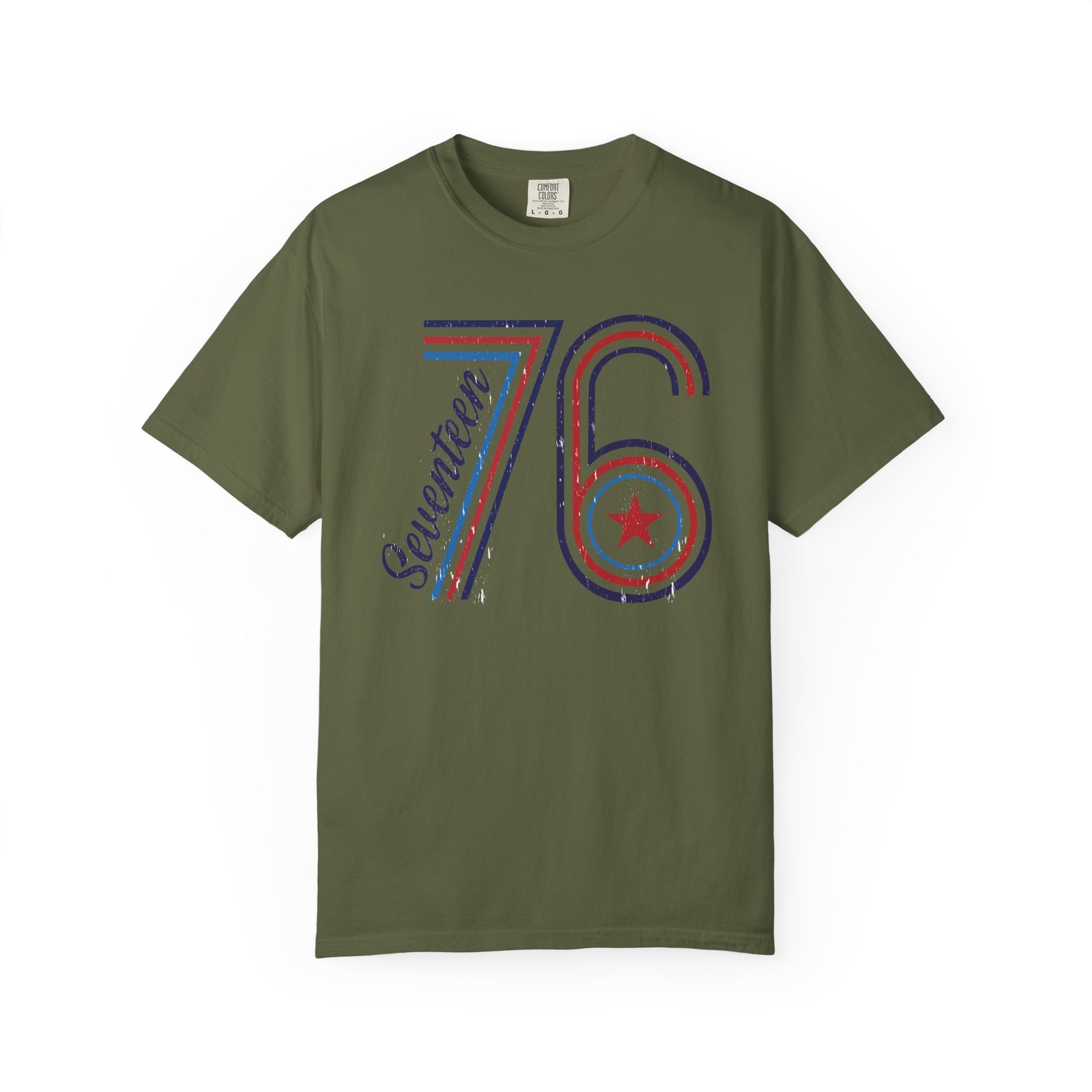 1776 Patriotic American T-shirt | Patriotic Flag Lettering gallery
