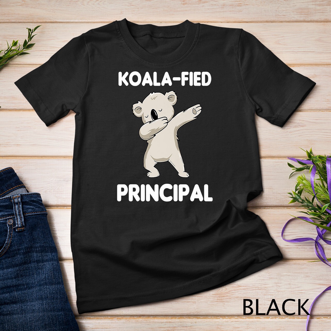 Funny Koalafied Principal Cute Dabbing Koala Appreciation Premium Unisex T-shirt gallery