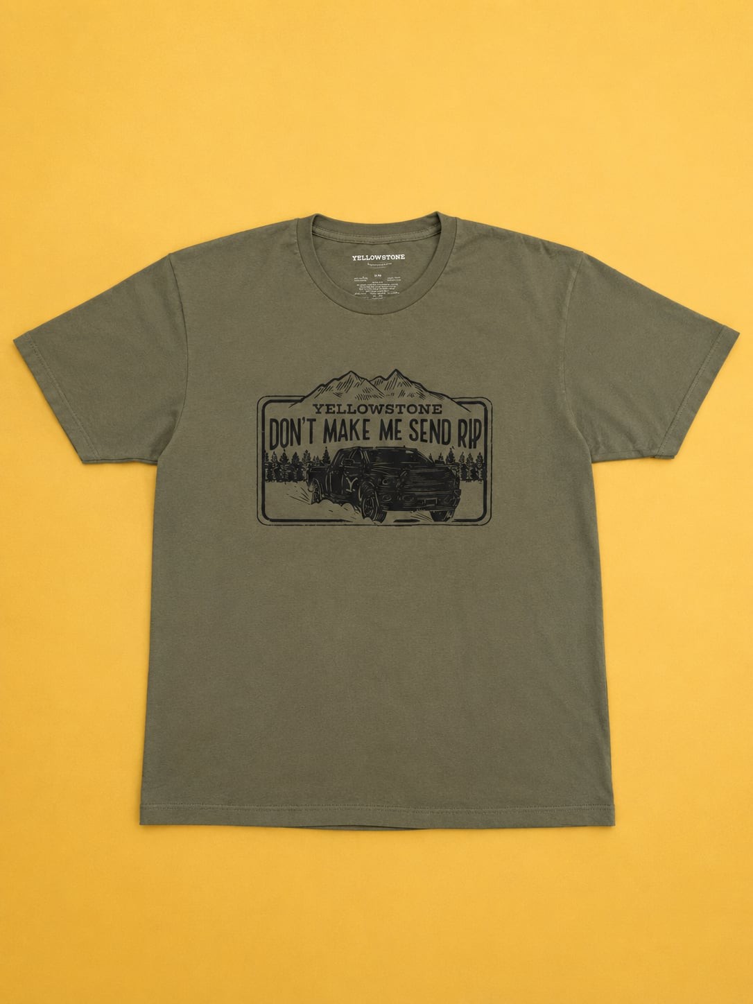 Yellowstone TV Series Don't Make Me Send Rip Graphic T-Shirt gallery