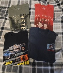 Graphic Random T-Shirt Lot Various Style of 4 Mixed Brand, Size: Small