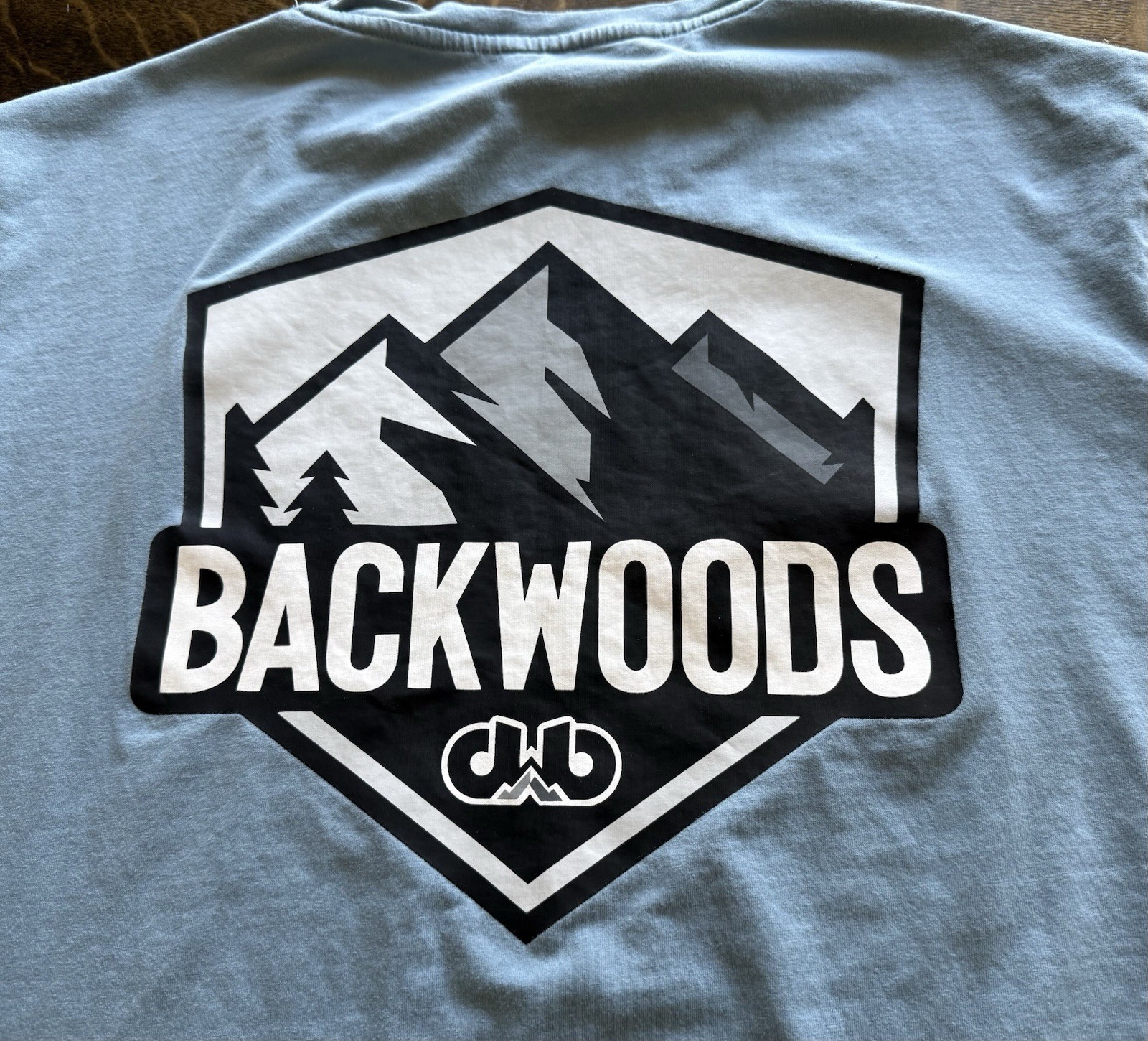 Backwoods Snowmobile Mountainside Performance BMP T Shirt Sz XL Maine Blue Tee gallery