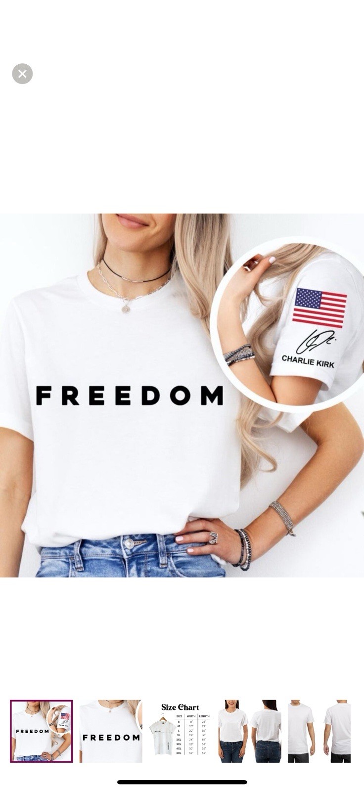 Freedom Charlie Kirk Shirt PNG FILE gallery