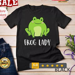 2026/Cute Frog Lady Love Frogs Just a Girl Who Loves Frogs Unisex Casua T-Shirt