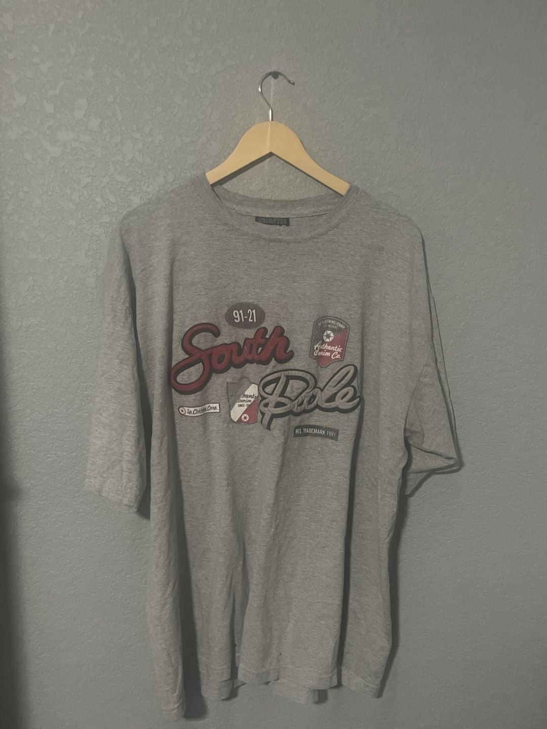 Vintage Southpole Authentic Collection Gray Graphic T-Shirt XL gallery