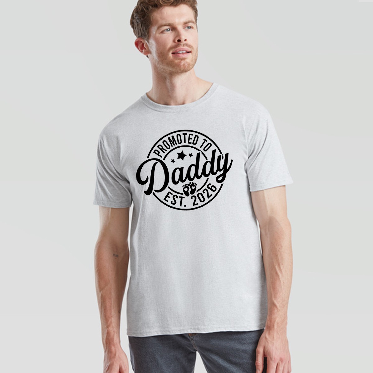 Promoted To Daddy Mens T Shirt Est 2026 Best Dad Father's Day Novelty Tee gallery