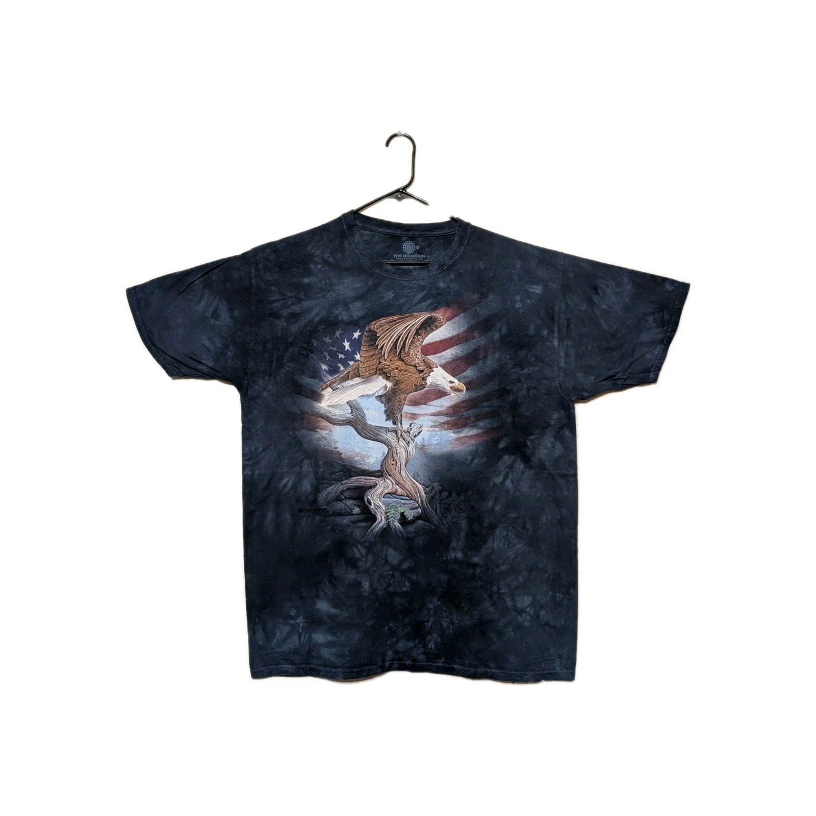The Mountain Mens T-shirt Blue Eagle Flag Collage New Logo XL #3544 NWOT gallery
