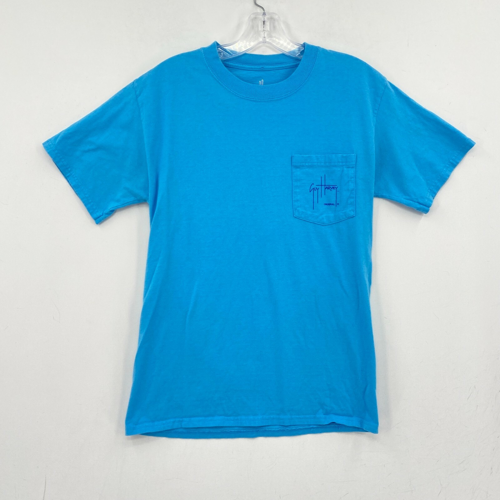 Aftco Guy Harvey T-Shirt Mens Small Blue Big Graphic Crawdad Short Sleeve gallery