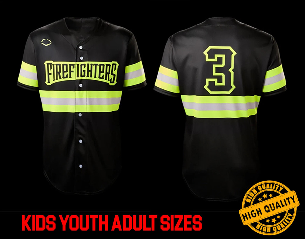 HOT NEW The Firefighters BASEBALL JERSEY All sizes JJ6255