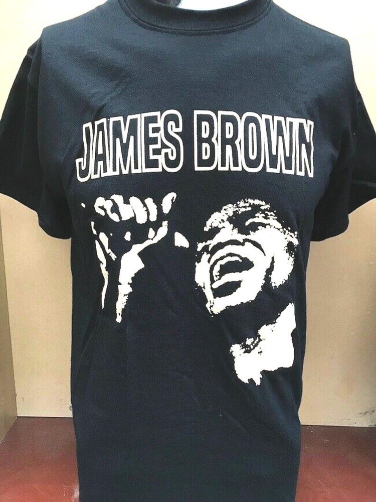James Brown classic style unisex black t-shirt S-5XL QT7904