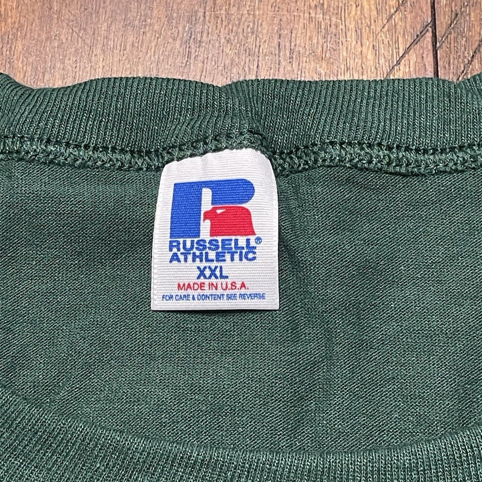 Vtg Russell Athletic XXL Pine Green Basic T-Shirt NWOT 27 gallery