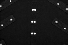 PUNK RAVE Men Black Punk Rock Gothic Steampunk Sleeveless Tops Tank Vest
