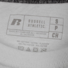 Russel Athletic White Short Sleeve Crew Neck T-Shirt Cotton Blend Small