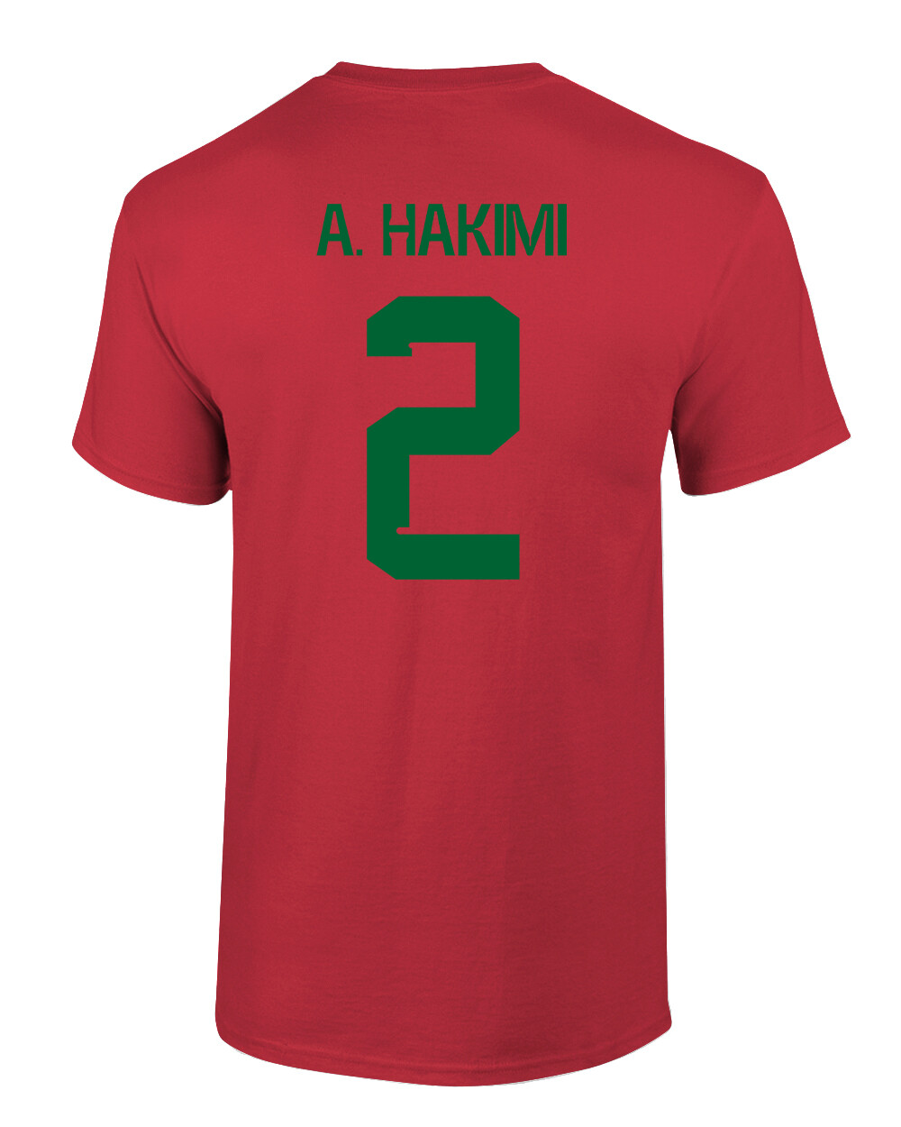 Morocco Soccer #2 Achraf Hakimi World Football Fans Adult and Youth T-Shirt gallery