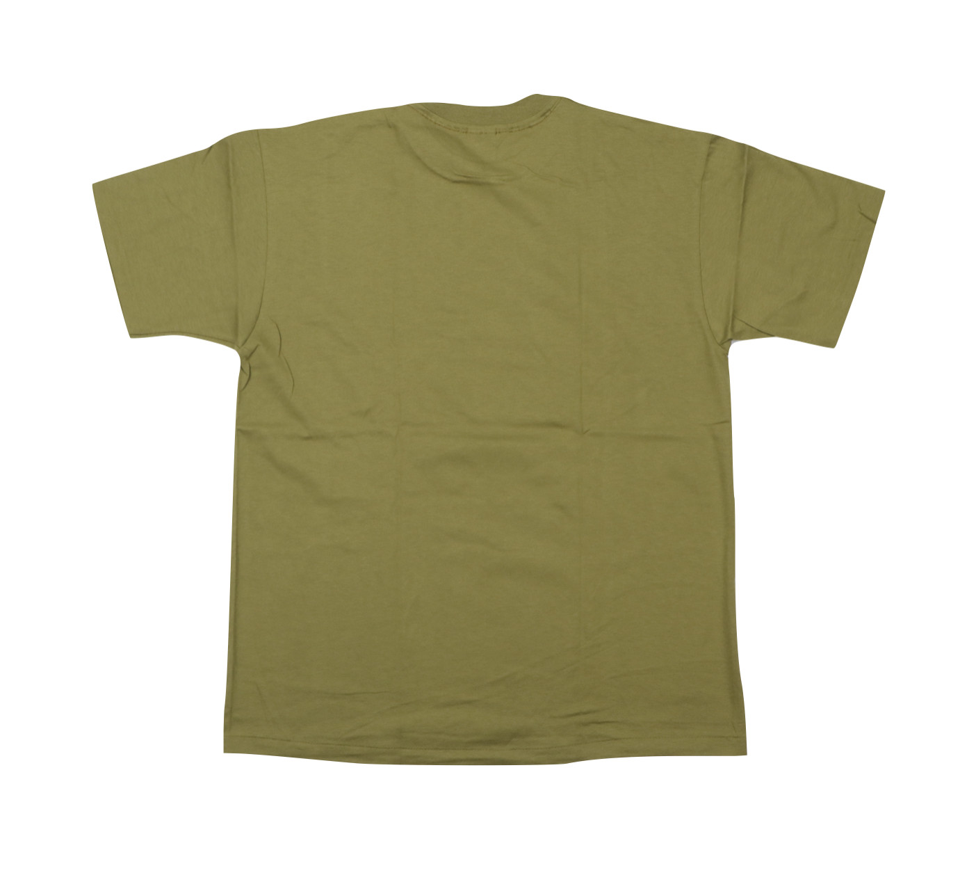 Deadstock Vintage 90s Mens 2XL Blank Short Sleeve T-Shirt Olive Green Cotton USA gallery