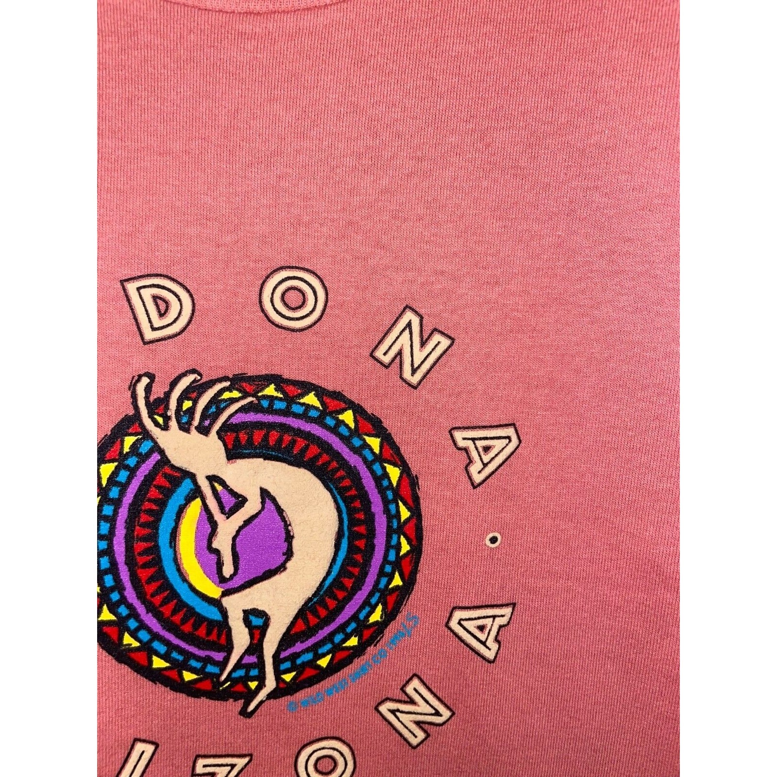 Vintage Sedona Arizona Shirt Graphic Peach Pink AZ Tee 90s VTG 1996 Large gallery