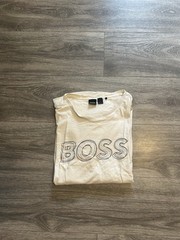 BOSS Men’s 2XL Regular White Crew Neck Short Sleeve Logo T-Shirt