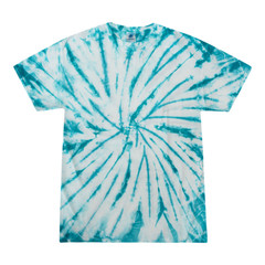 Multi-Color Tie Dye Spider T-Shirts, Adults Short Sleeve Cotton Colortone