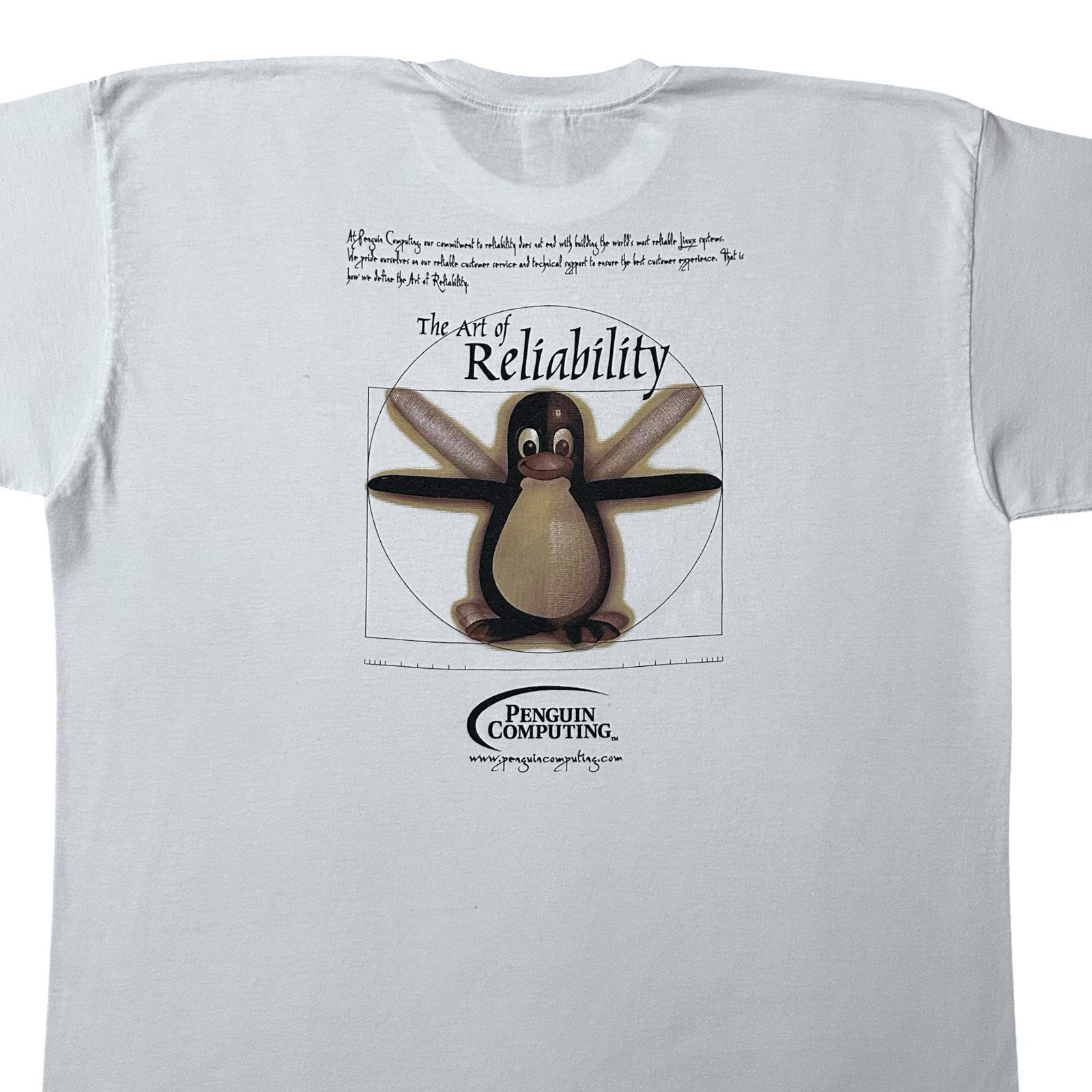 Vtg 90s Linux Penguin Computing Technology T-Shirt Sz XXL Tech Apple Microsoft gallery