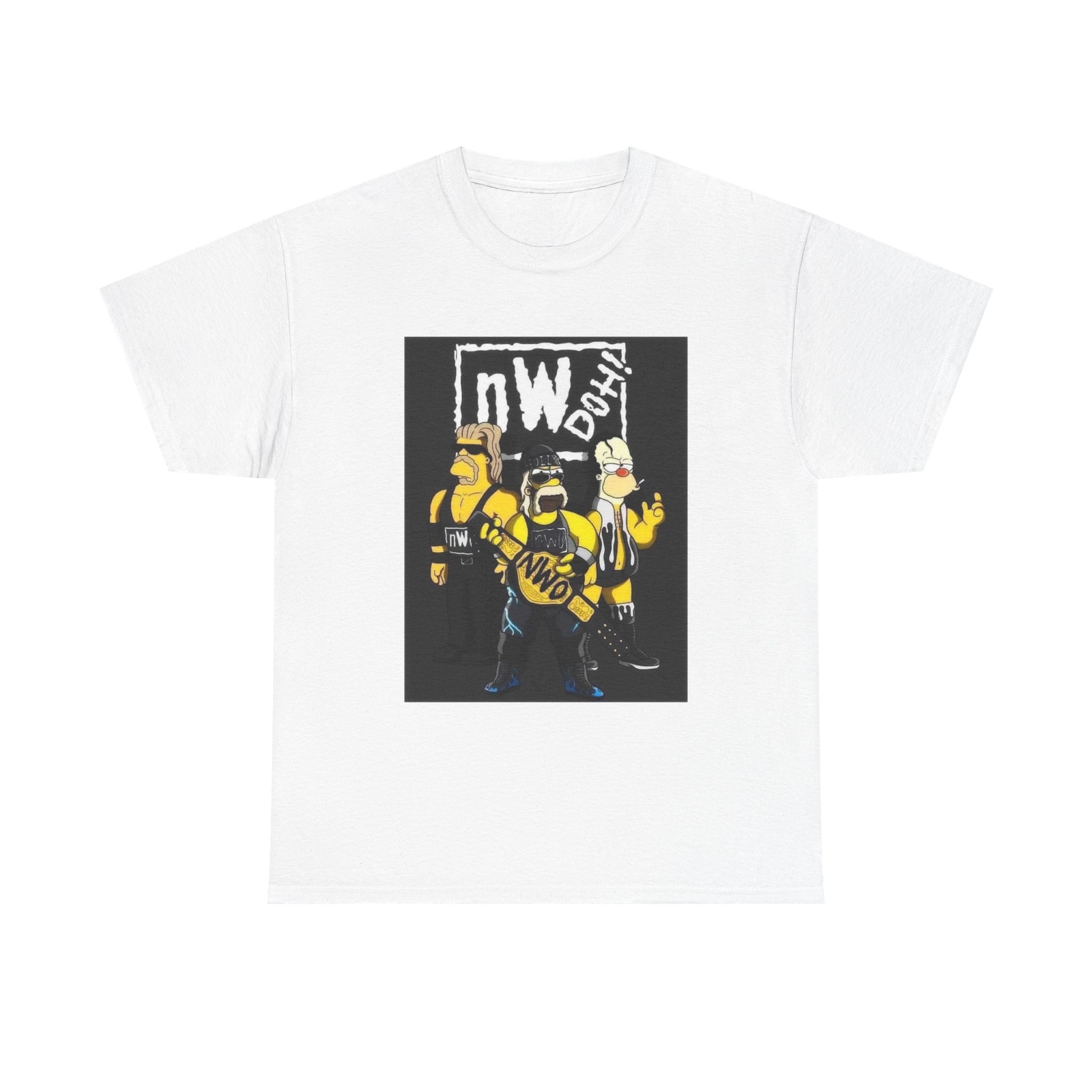 nWdoh! Tee, The Simpsons nWo Mashup Shirt, Nostalgic Tee, Unisex Cotton T-shirt