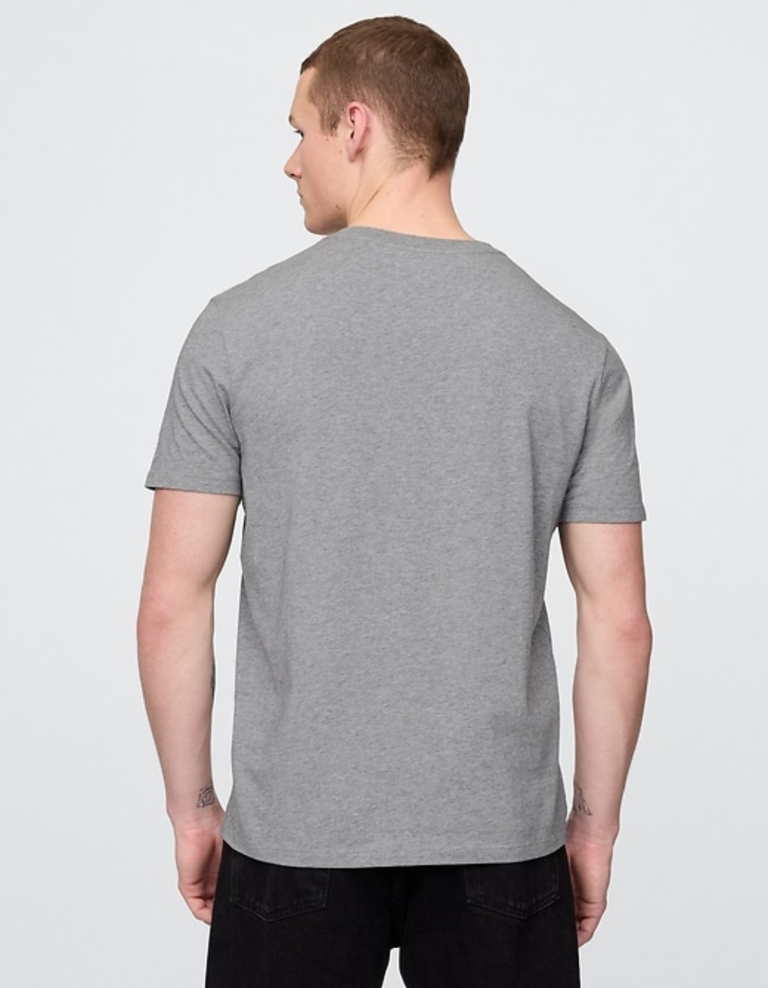 Gap Classic V-Neck Men's Size M Tall Medium Heather Grey T-Shirt NWT gallery