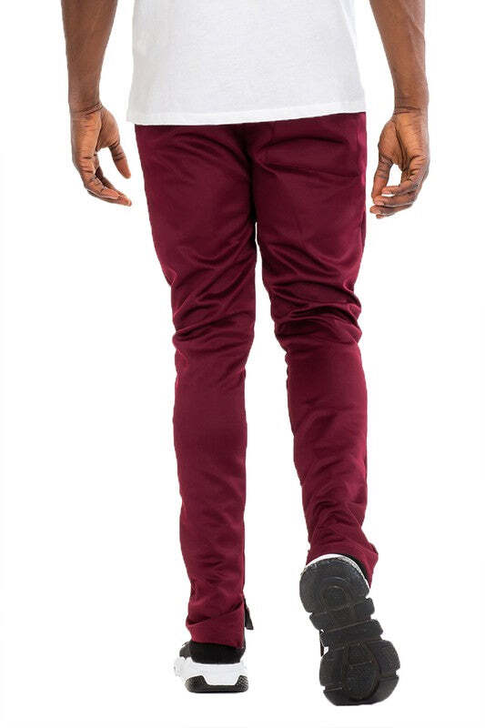 SOLID COLOR PLAIN BASIC TRACK PANTS gallery
