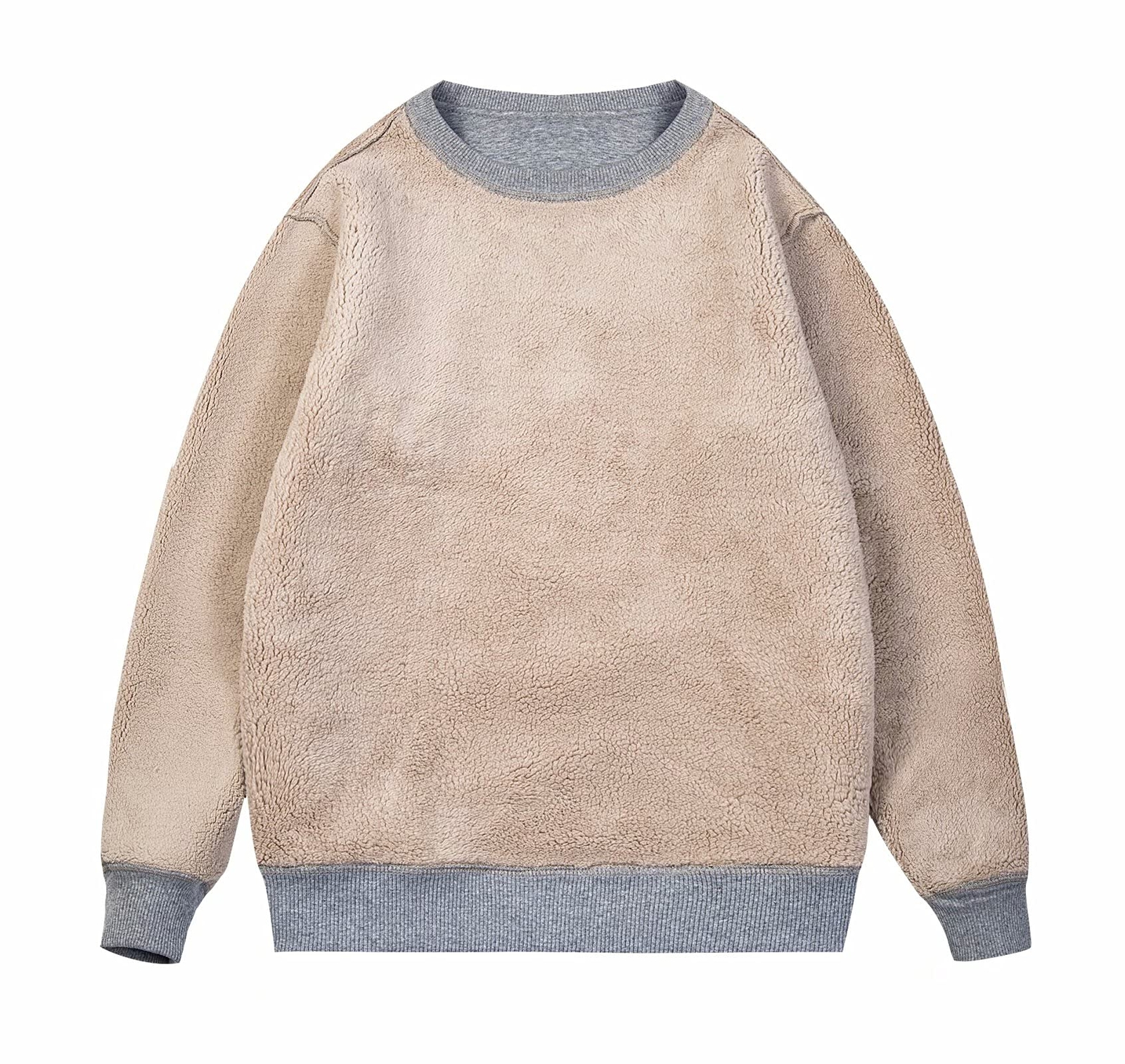 Men's Winter Warm Sherpa Lined Sweatshirt Long Sleeve Pullover Casual Sweatshirt gallery