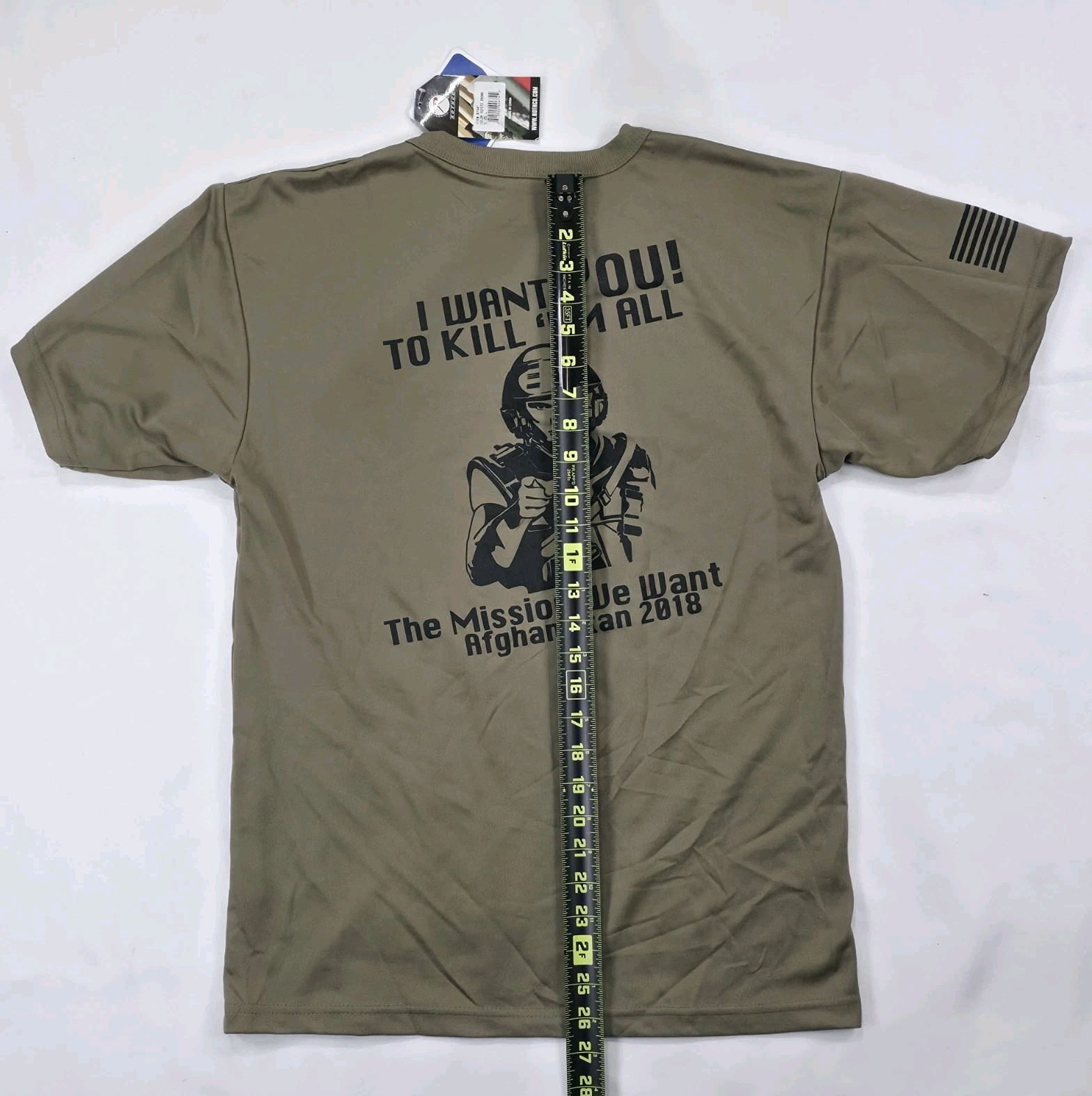 Rothco Roughnecks Afghanistan 2018 B Co 3rd Bn T-Shirt US Military Large Brown gallery