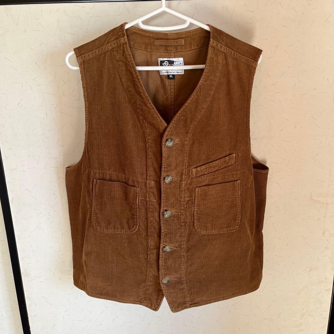 Engineered Garments Corduroy Vest XL Used Stylish Mens Outerwear
