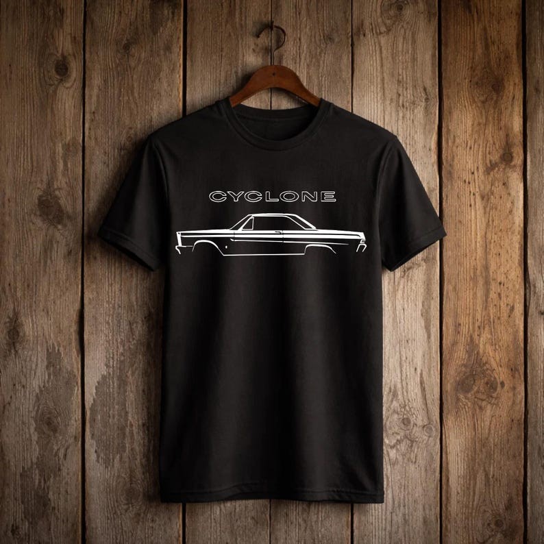Comet Cyclone Shirt 1965 Mercury Badge Silhouette Classic Muscle Car Vintage Gif gallery