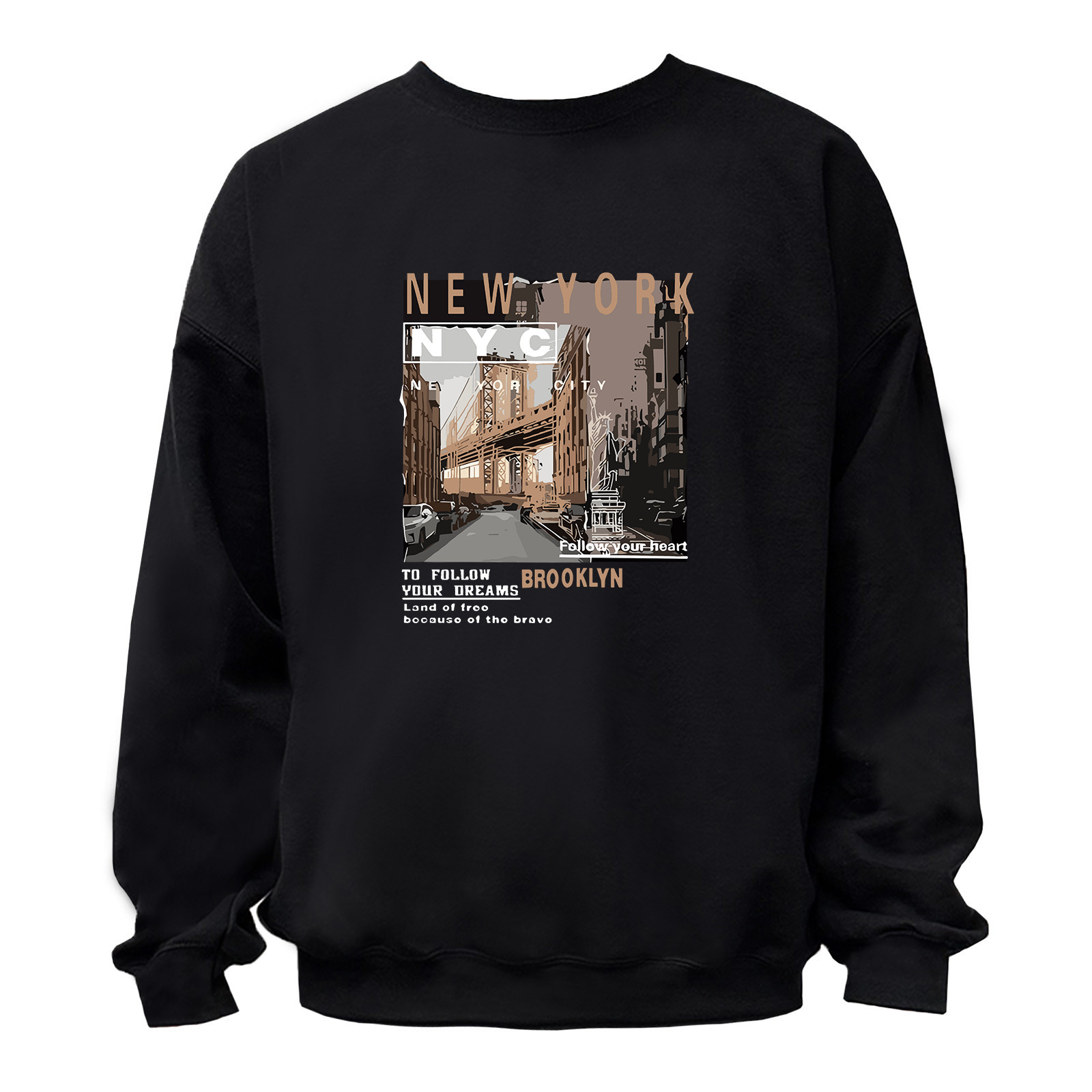 New York NYC Brooklyn Follow Your Dream Graphic T-Shirt / Hoodie / Sweatshirt gallery