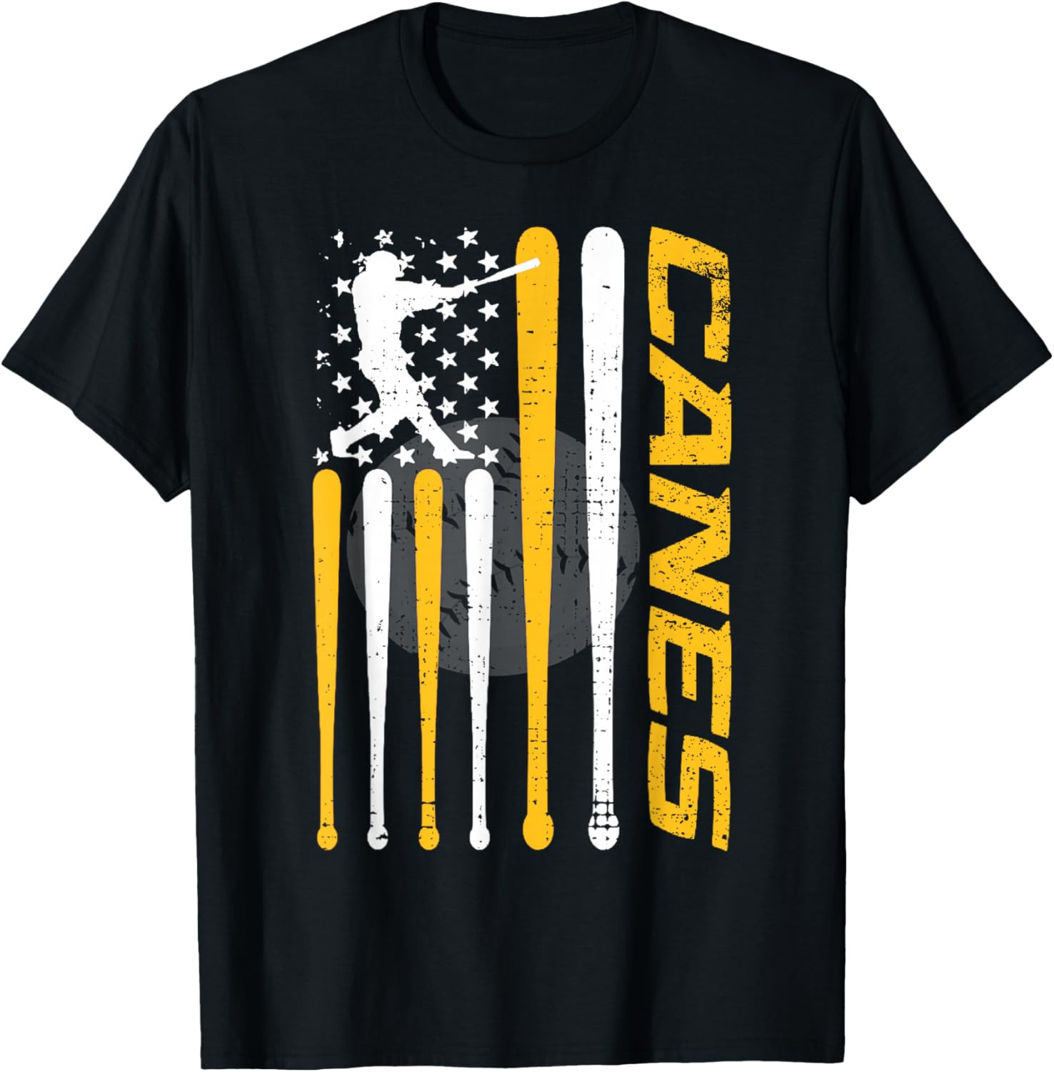 Vintage Canes Baseball Sports T-Shirt gallery