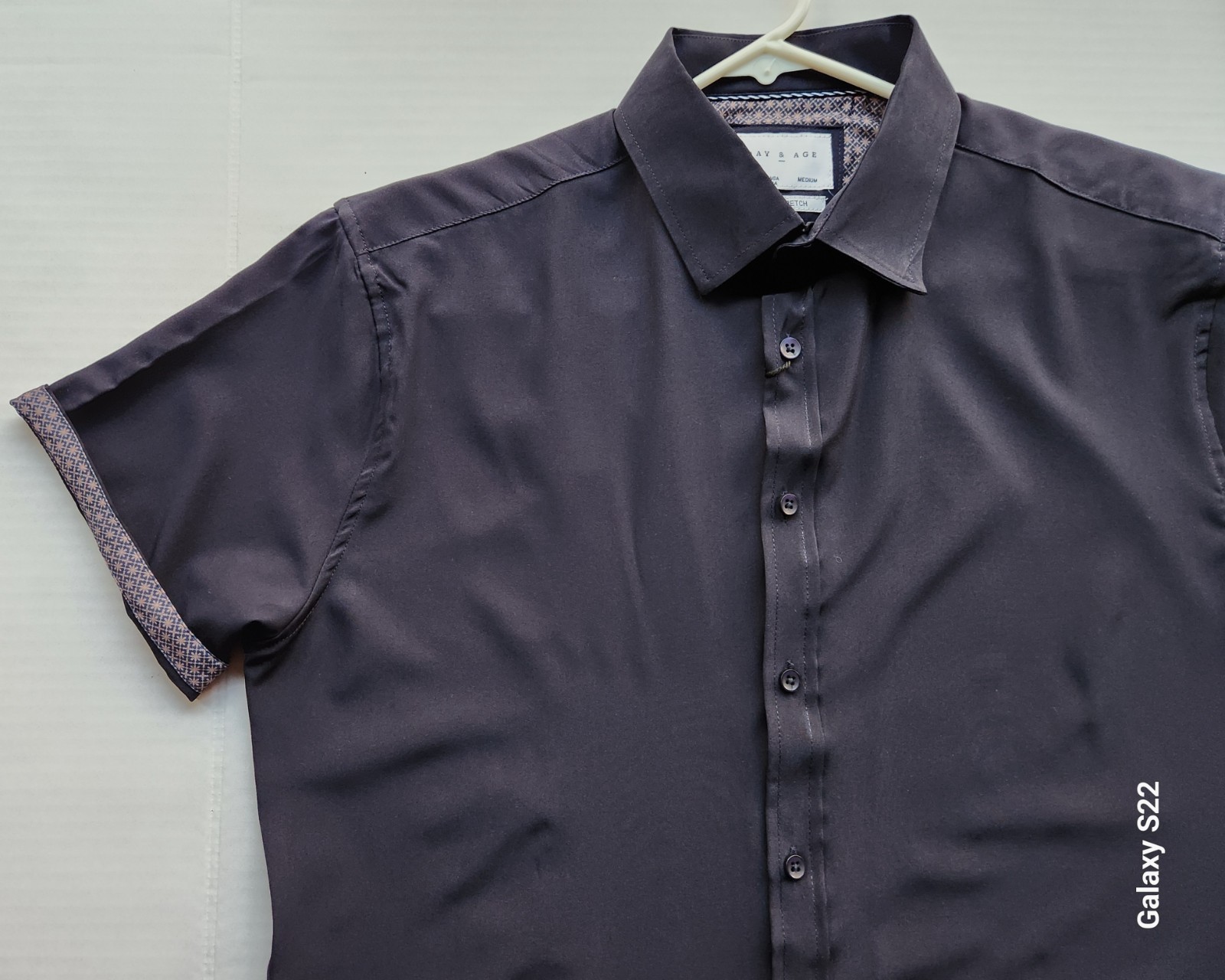 Day & Age Men's Apparel w-way Stretch Black Polo Shirt - Size: Medium gallery