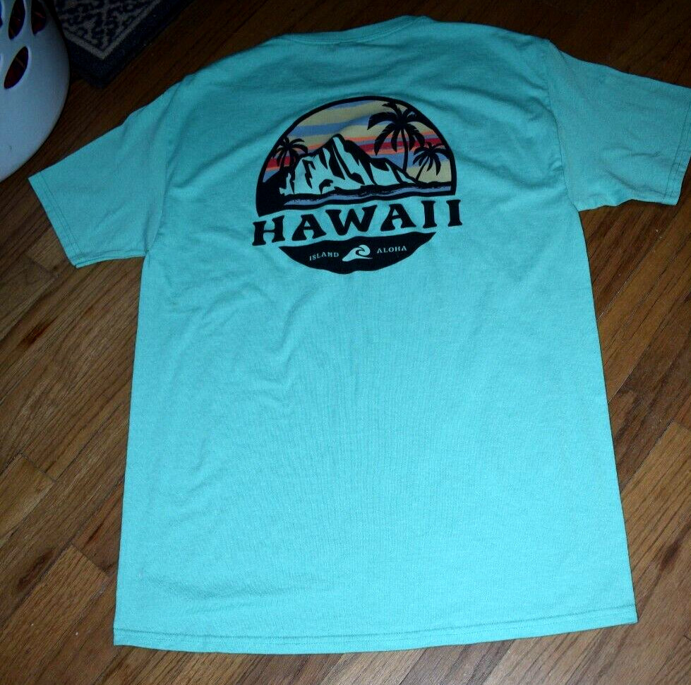 Jerzees Brand-Dri-Power-T-Shirt-Logo HAWAII-Spearmint Green-50Cotton/50Poly. gallery