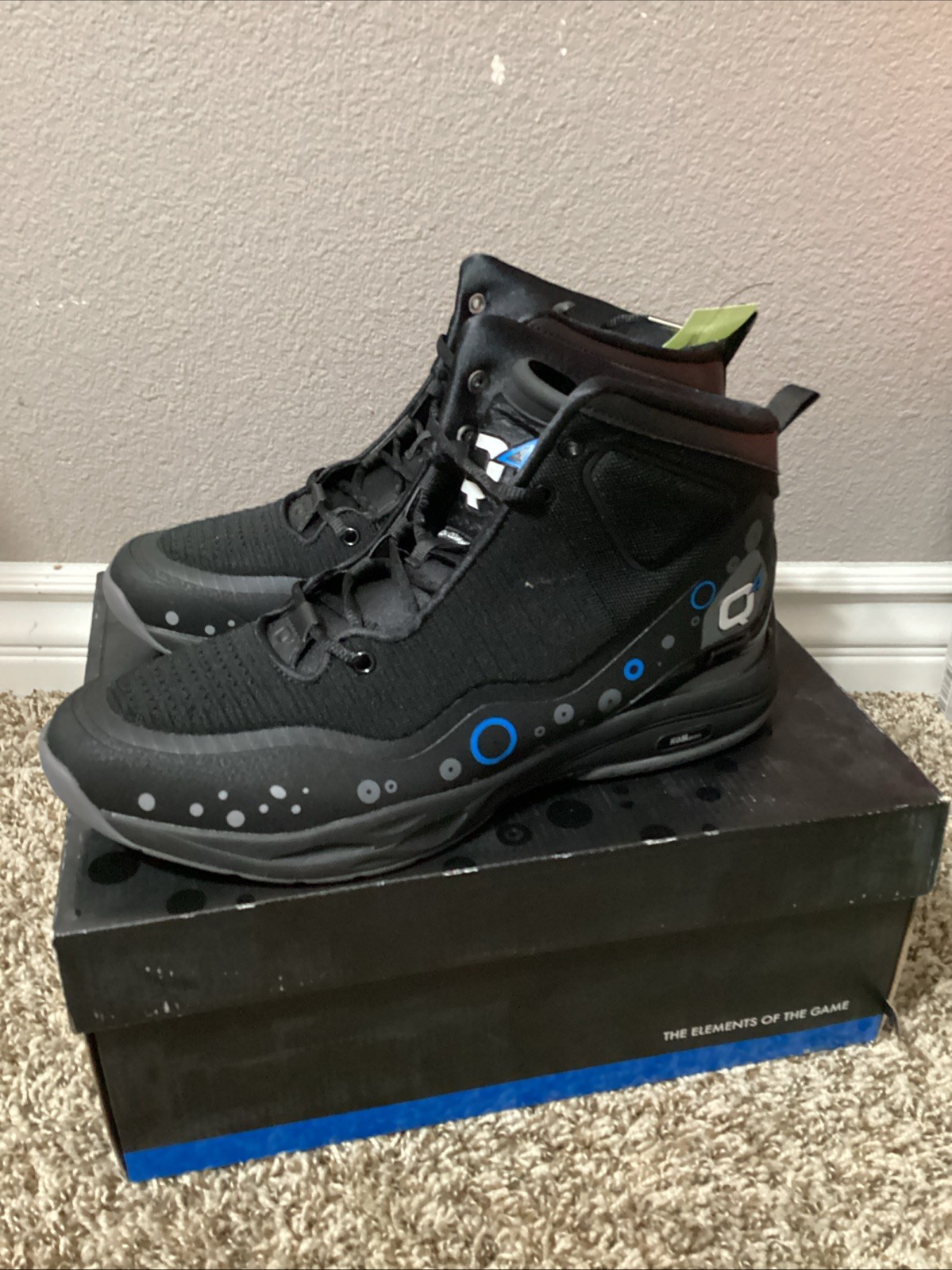 Q4 Jet Black Q4MB 013 Men’s Size 11.5