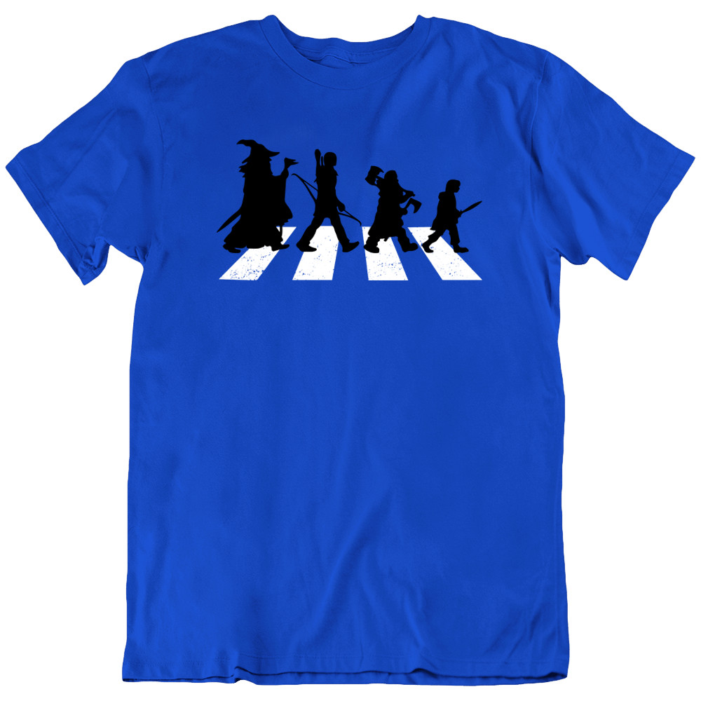 Abby Road Gandalf Elf Dwarf Hobbit Frodo Lord of the Rings Funny T Shirt Gift gallery