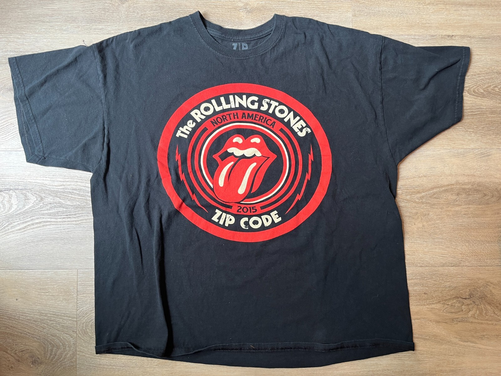 4 Rolling Stones Band Logo T-Shits, Bigger Bang Zip Code Tour MoMA 50 Years USED gallery