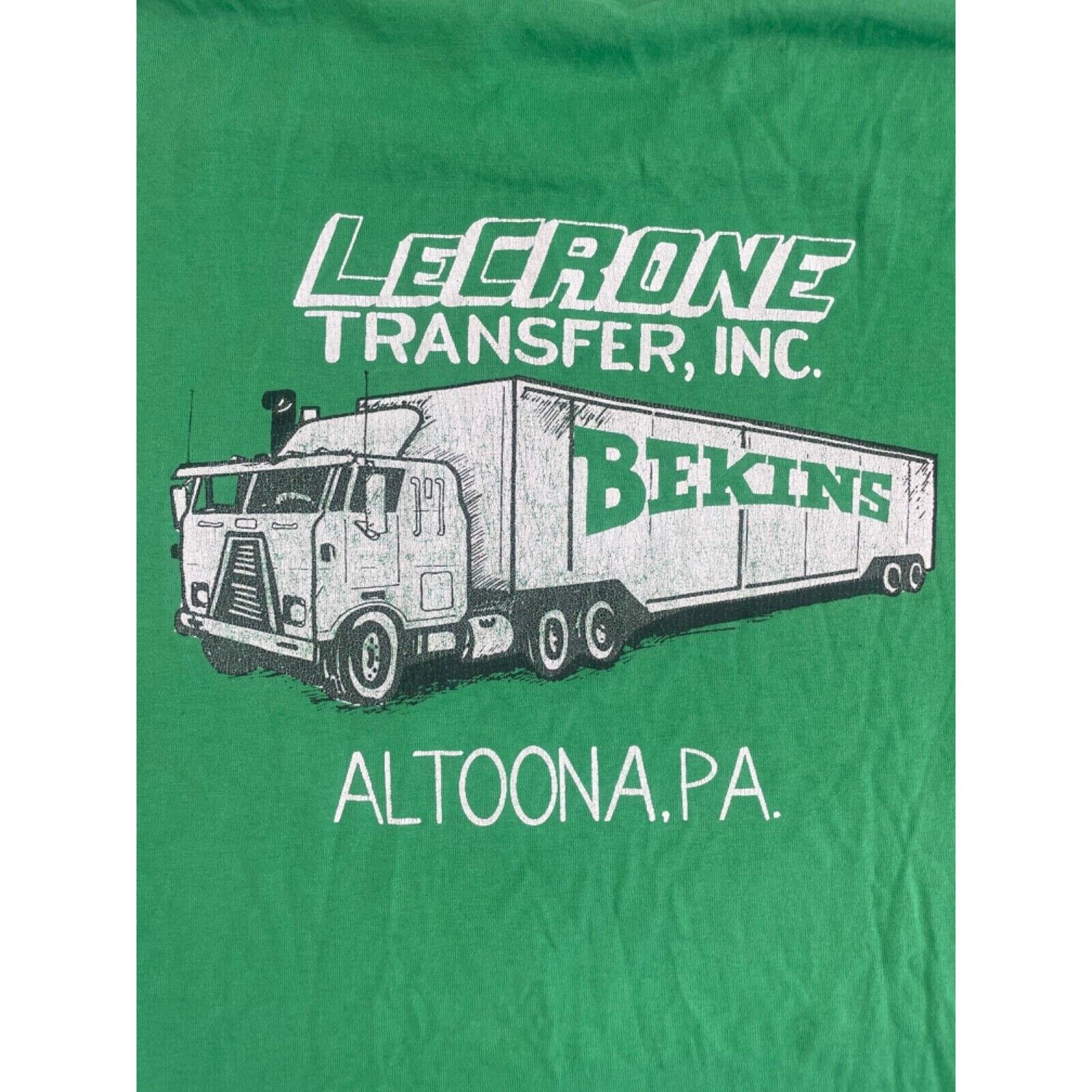 Vintage Bekins Trucker Tee Shirt XL 1990s Green gallery