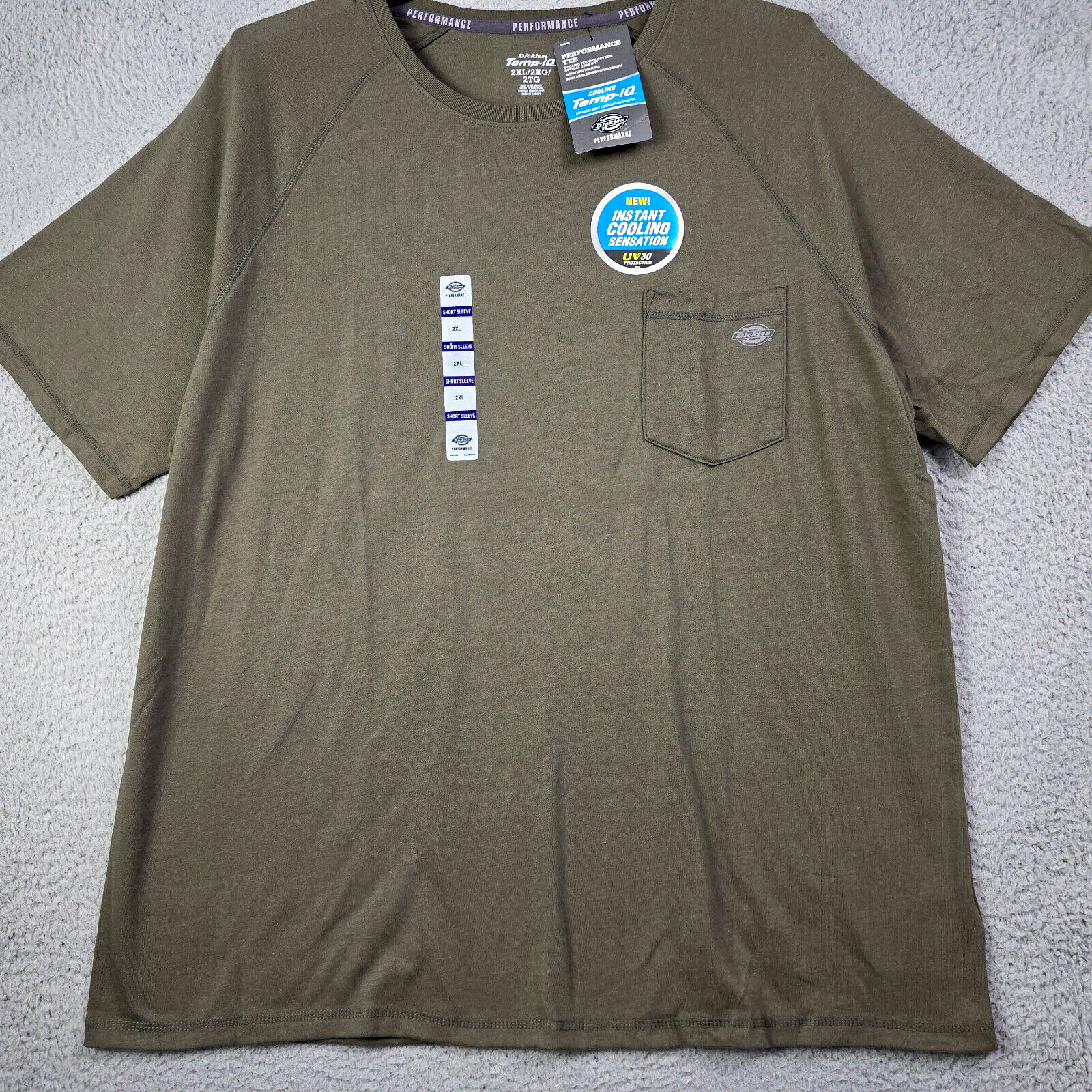 DICKIES Fast Dry SHIRT Mens 2XL XXL Green OUTDOORS Sweat Wicking Cooling NWT gallery